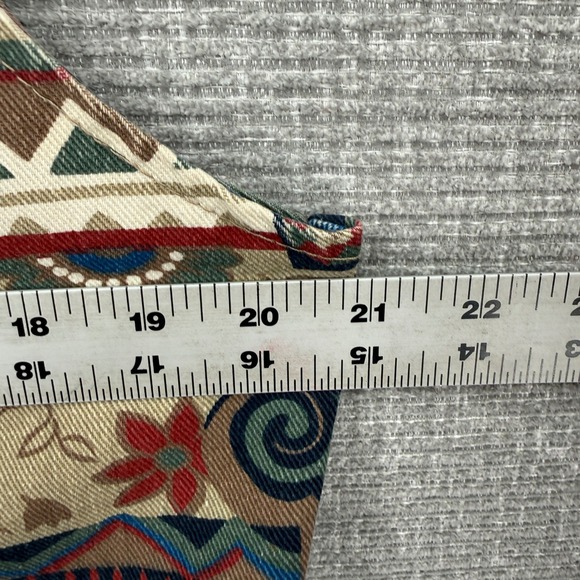 Vintage Gotcha Covered Southwestern Geometric Print Vest Made in USA Large - Picture 5 of 11